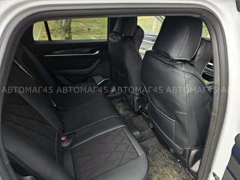 Чехлы  накидки на сиденье экокожа+жаккард черный трансформер с отдельным подголовником компл S.Fota фото 3