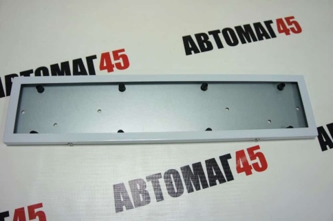 Skyway  рамка номерного знака нержавейка белая    фото 4