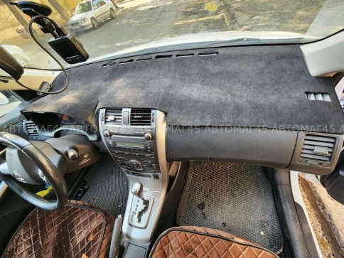 Накидка на панель Toyota Corolla Тойота Королла 2007-2013г кузов 150 алькантара фото 6