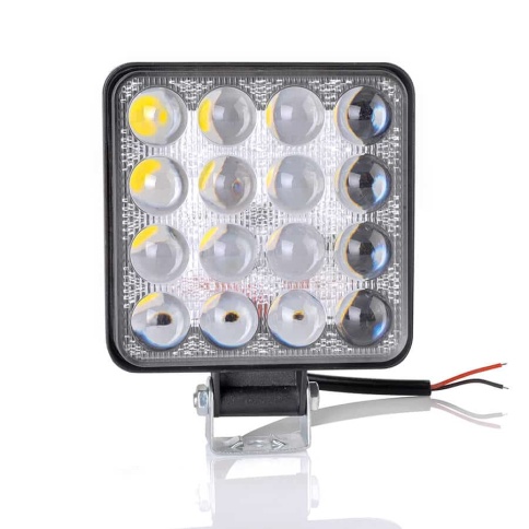 C2R светодиодная фара линза Slim дальний свет 16 диодов 48Вт 12В 1шт гарантия 1 месяц G0002-25BS  фото 6