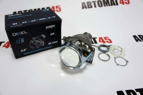 Dixel  Би-ксеноновая линза Q5 H4-D2S D4S 3.0 дюйма 1шт   фото 1
