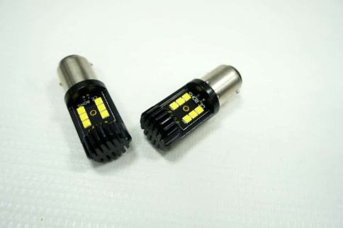 C2R  лампа светодиодная P21/5W T25/5 12 COB c цоколем 6000K 400Lm двухконтактная белая 2шт фото 1