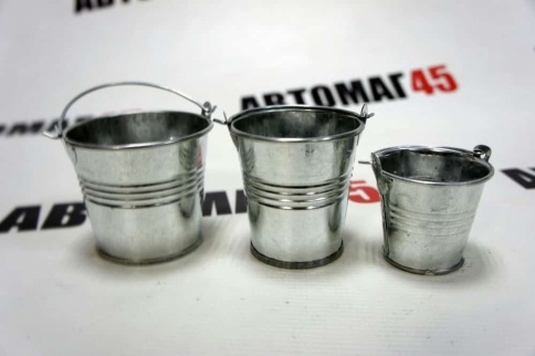 Ведро декоративное на фаркоп нержавейка d=8см h=8см    фото 7