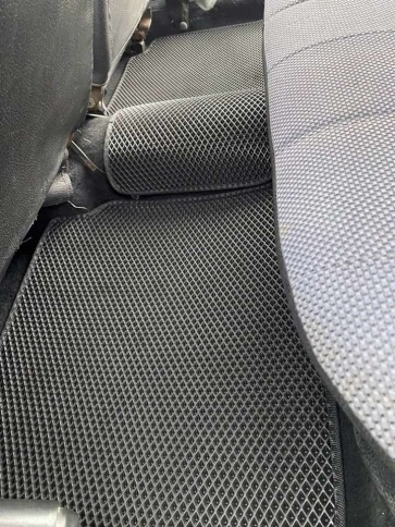 EVA ЭВА  коврики в салон ВАЗ 2101 2107 черные рисунок ромб комплект 5шт    фото 3