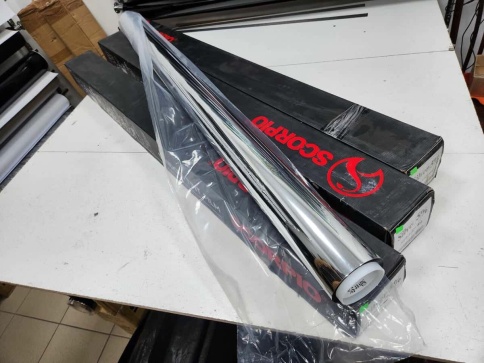 Scorpio тонировочная пленка зеркальная silver 5% 1,5м х 1м Тайвань от 0,5м фото 16