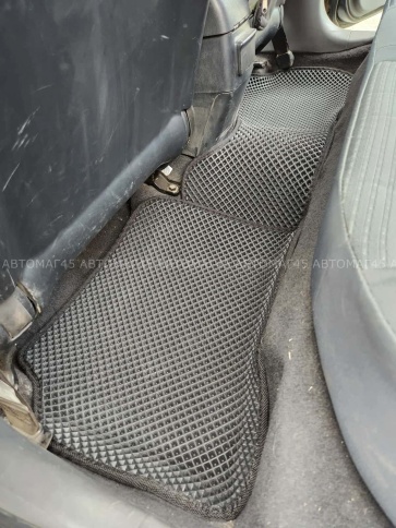 EVA ЭВА 3D коврики в салон Nissan Almera Classic 2006-2013г черный ромб компл 5шт CITY 3D фото 6