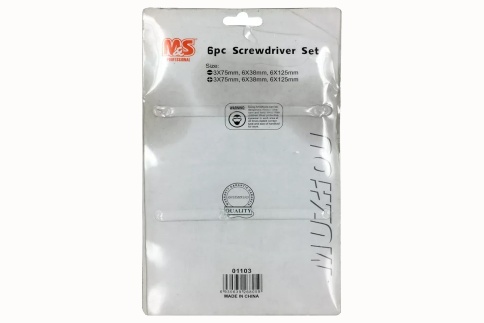 Muzhou набор отвёрток с магнитным наконечником и подвесом 6шт   фото 3