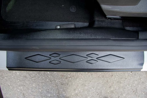 Накладки на пороги Renault Kaptur Рено Каптур 2016-2022г 4 шт пластик фото 2