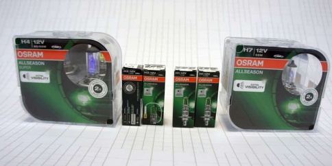 Osram  лампа H7 Allseason +30% 12V 55W 2шт    фото 4