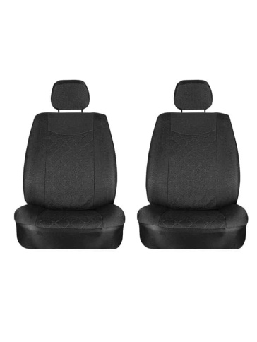 Maximal авточехлы универсальные жаккард черные 1+1 передние     фото 1