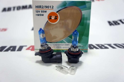 SVS  лампа HIR2 9012 Intensive +130% яркости 12V 55W 3800K 2шт + W5W    фото 1