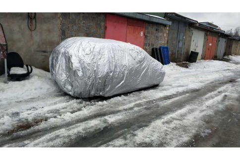 Autoprofi автомобильный тент всесезонный водонепроницаемый кроссовер SUV-450 размер M 450х185х145см фото 2