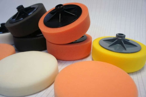 CHAMALEON  губка полировальная на резьбе 150х50 черный SOFT 920    фото 4