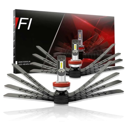 LED лампы F1 2шт H11 12В 30W 6500K 8000Lm гарантия 3мес  фото 1