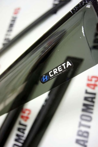 VAD  дефлекторы окон Hyundai Creta 2 Хендай Крета 2 2020-2022г комплект 4шт    фото 2