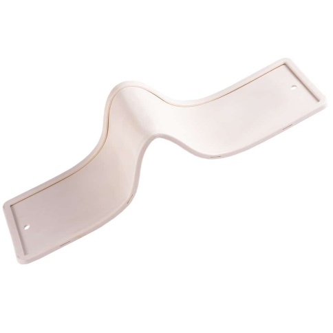 Dollex  рамка номерного знака силиконовая без основы белая 1шт    фото 1