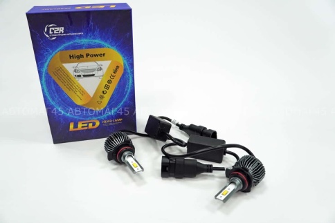 C8  чип СОВ LED 2шт HIR2 (9012) 12В 20W 6000К 2400Lm гарантия 1мес    фото 1