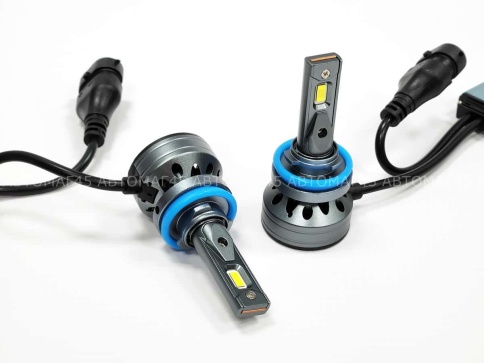 Ruzoom F9A-T2  светодиодные лампы LED 2шт H11 12В 60W 6000K 6000Lm гарантия 6мес    фото 5