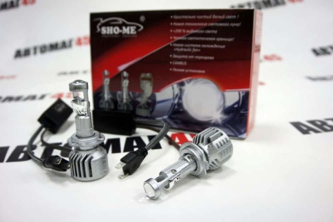 Sho-Me  G8 LED 2шт линза H7 12В 30W 5000K 3200Lm canbus +200 гарантия 3мес  АКЦИЯ!    фото 1