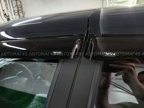 VAD дефлекторы окон Шевроле Нива 09-20г Chevrolet Niva Travel с 20г  комплект 4шт    фото 2