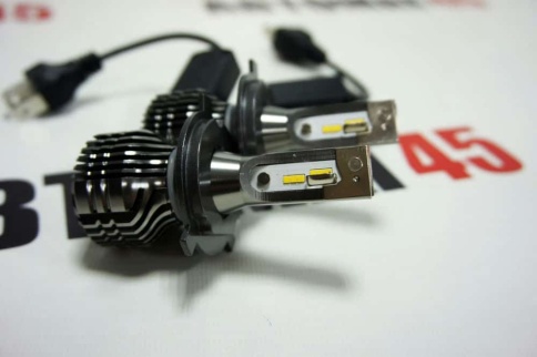 EVO Q5 чип CSP LED 2шт H4 12В 20W 4300К 3000Lm с обманкой гарантия 5мес    фото 2