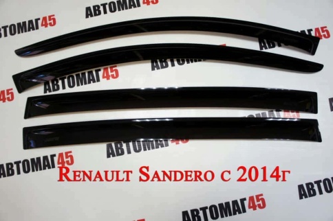 ANVair  дефлекторы окон Renault Sandero Сандеро 2012-2022г Sandero Stepway 2014-2022г комплект 4шт фото 2