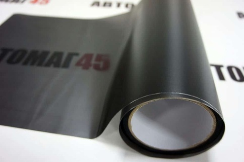 Пленка  для фар матовая черная 1м х 0,3м    фото 4