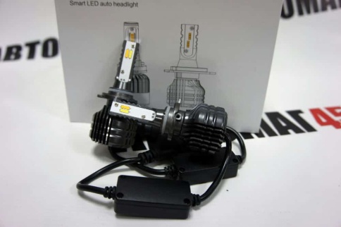 Sariti F5  чип CSP LED 2шт HB3 9005 12В 20W 3000K 6000K 3000Lm с обманкой гарантия 2мес АКЦИЯ!   фото 1