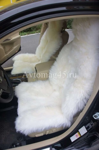 Накидки  комбинированные белый 138x50 на весь салон 5шт    фото 5