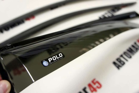 VAD  дефлекторы окон Volkswagen Polo Поло Лифтбэк 2020-2022г Skoda Rapid Рапид 2012-2023г компл 4шт фото 4