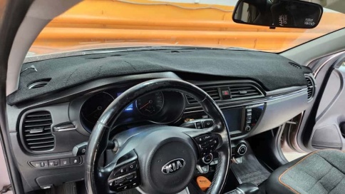 Накидка на панель Kia Rio Киа Рио c 2017г Rio X-Line Рио Х-Лайн с 2017г карпет Maximal  фото 1