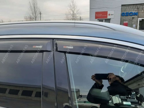 VAD  Дефлекторы на окна Ветровики Chery Tiggo 8 Pro Max c 2022 по 2025г Чери Тигго 8 Pro 2021-2024г  фото 3
