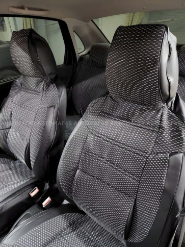 Авточехлы  Лада Granta Гранта  1/1 с 08.2018г жаккард черные    фото 6