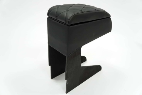 Подлокотник уни Ваз 2110 Almera Accent Logan Dust 10-21г 1пок Kaptur Larg черн с черн.н. ромб экокож фото 4