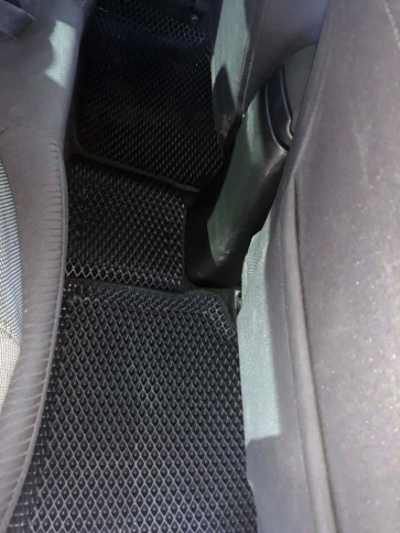 BORATEX  коврики в салон 3D EVA ЭВА Kia Rio c 11-17г Solaris c 11-17г черные рисунок ромб компл 5шт фото 7