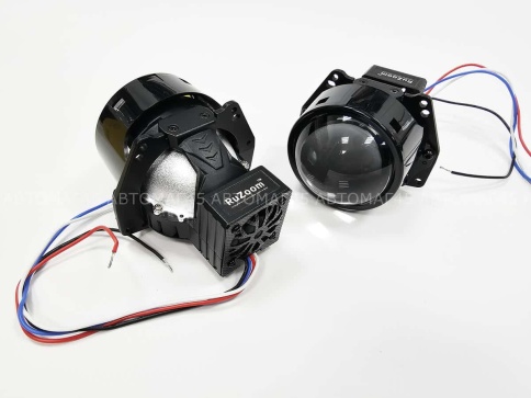 Ruzoom TS004 светодиодные Би-Led линзы 3.0" 12V 40-50W 6000K 4800Lm 1 чип гарантия 12 месяцев фото 2
