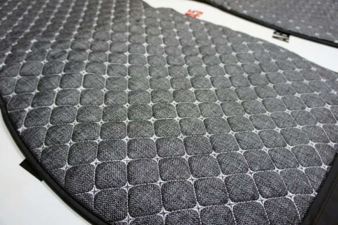 Чехлы  накидки на сиденье лен 2Д серый комплект 5шт фото 4