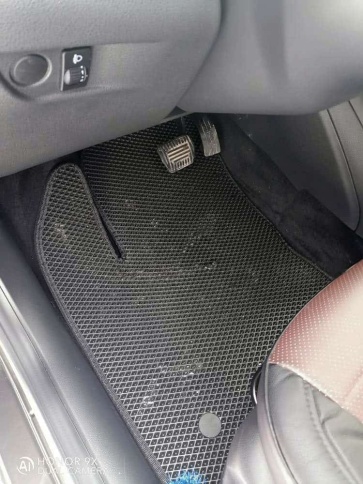 EVA ЭВА  коврики в салон LADA Vesta Веста Vesta SW SW Cross NG черные черный кант рис ромб комп 5шт фото 9