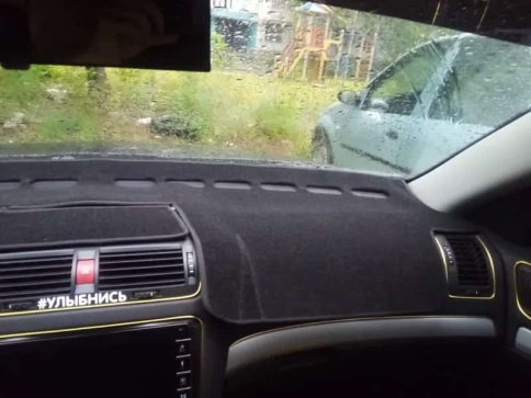 Накидка на панель Skoda Octavia A5 Шкода Октавиа А5 2004-2013г карпет Maximal фото 2