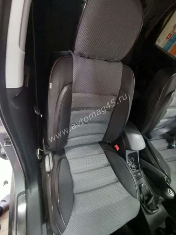 Авточехлы  Hyundai Tucson 04-16г подходит Kia Sportage 2004-2009г (корейская сборка) жаккард серый фото 2