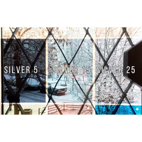 Scorpio тонировочная пленка зеркальная silver 15% 1,5м х 1м Тайвань от 0,5м фото 3