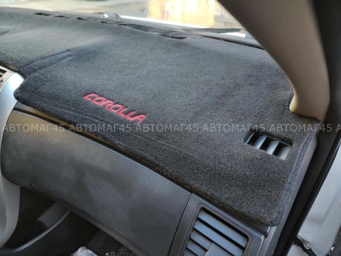 Накидка на панель Toyota Corolla Тойота Королла 2007-2013г кузов 150 карпет с лого  фото 7