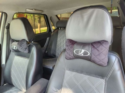 Подушка  под шею с лого Lada 2шт фото 4