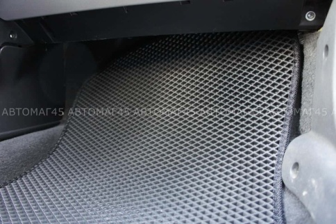 EVA ЭВА  коврики в салон Лада Приора ВАЗ 2110 черные рисунок ромб комплект 5шт CITY    фото 4