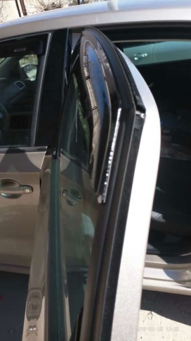 ANVair  дефлекторы окон Volkswagen Polo Фольцваген Поло седан 2010-2020г комплект 4шт    фото 6