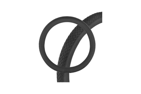 Skyway  оплетка руля кожа с плетением черная размер L    фото 1