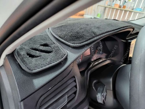 Накидка на панель Volkswagen Polo 6 Фольцваген Поло 6 лифтбек с 2020г карпет  фото 3