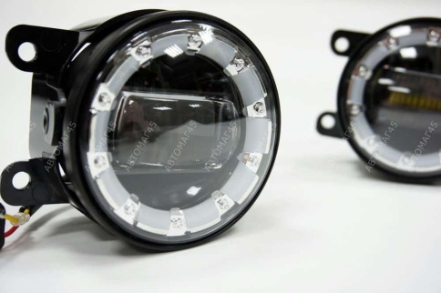 C2R  Фары п/туманные линза + глазки LED Vesta Веста X-Ray иномарки LED 40W 4800LM 2шт гарантия 3мес фото 2