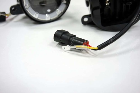 C2R  Фары п/туманные линза + глазки LED Vesta Веста X-Ray иномарки LED 40W 4800LM 2шт гарантия 3мес фото 7