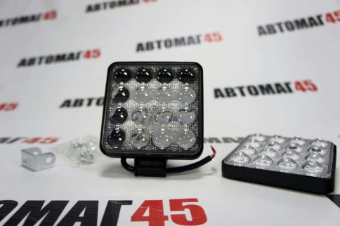 C2R светодиодная фара линза Slim дальний свет 16 диодов 48Вт 12В 1шт гарантия 1 месяц G0002-25BS  фото 3